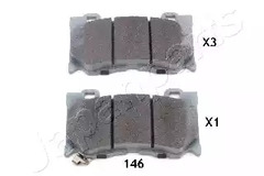 Колодки тормозные дисковые JAPANPARTS PA-146AF