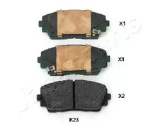 Тормозные колодки JAPANPARTS PA-K23AF