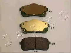 Комплект тормозных колодок дискового тормоз JAPKO 51K07