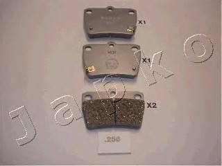 Комплект тормозных колодок дискового тормоз JAPKO 51256