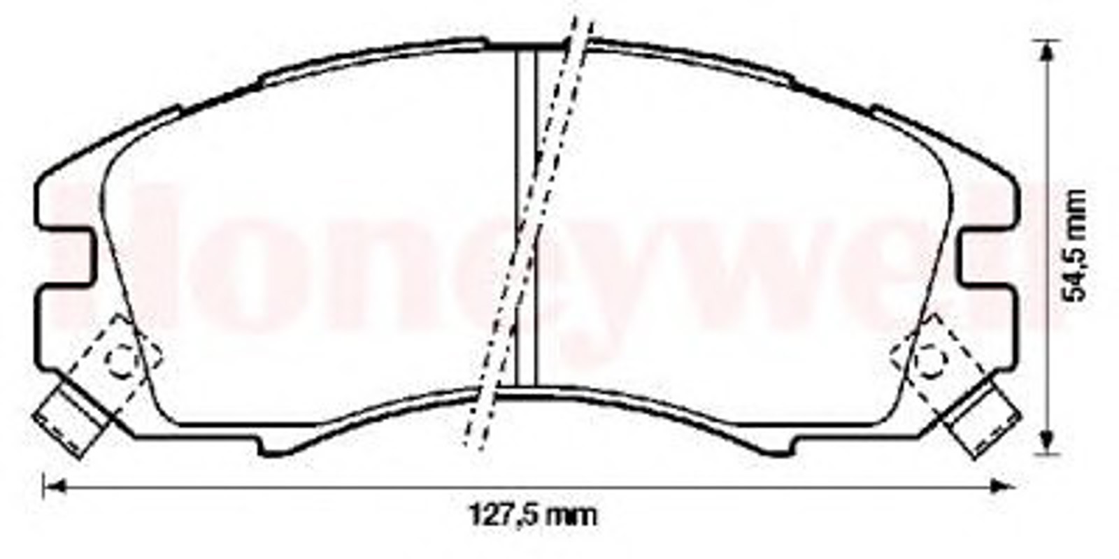 Комплект тормозных колодок дисковый тормоз JURID 572275J