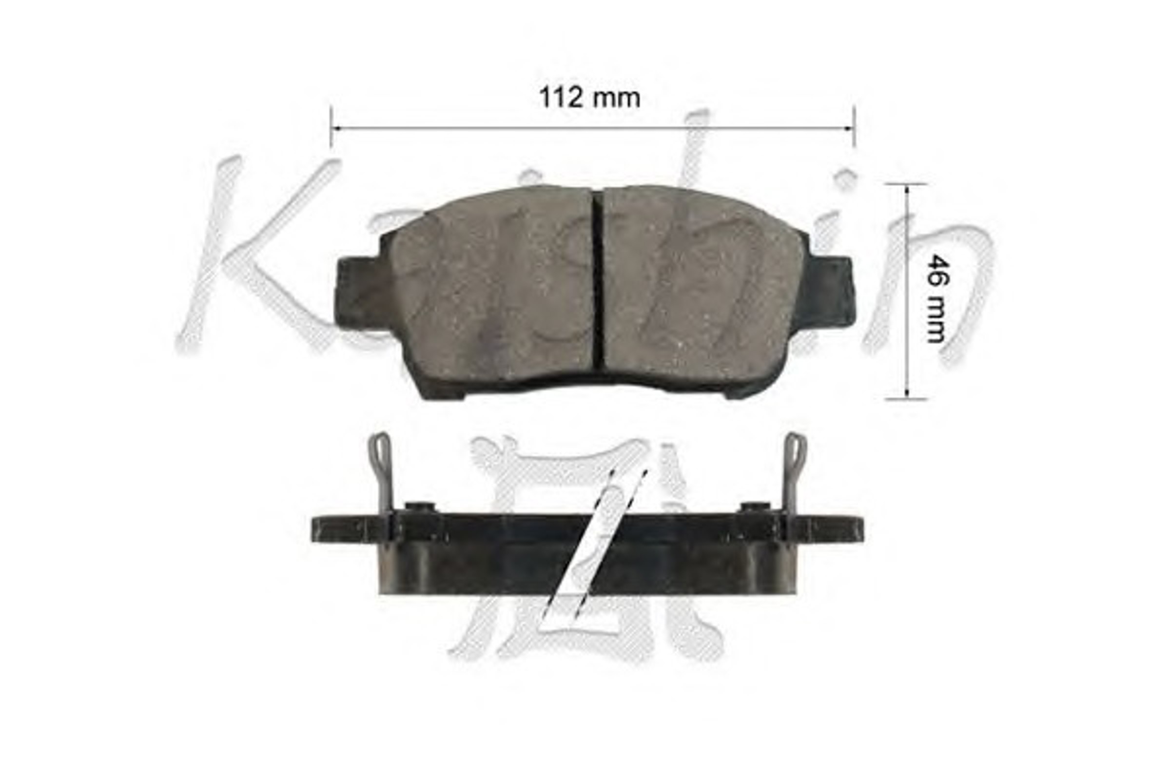 Колодки тормозные дисковые KAISHIN FK2174