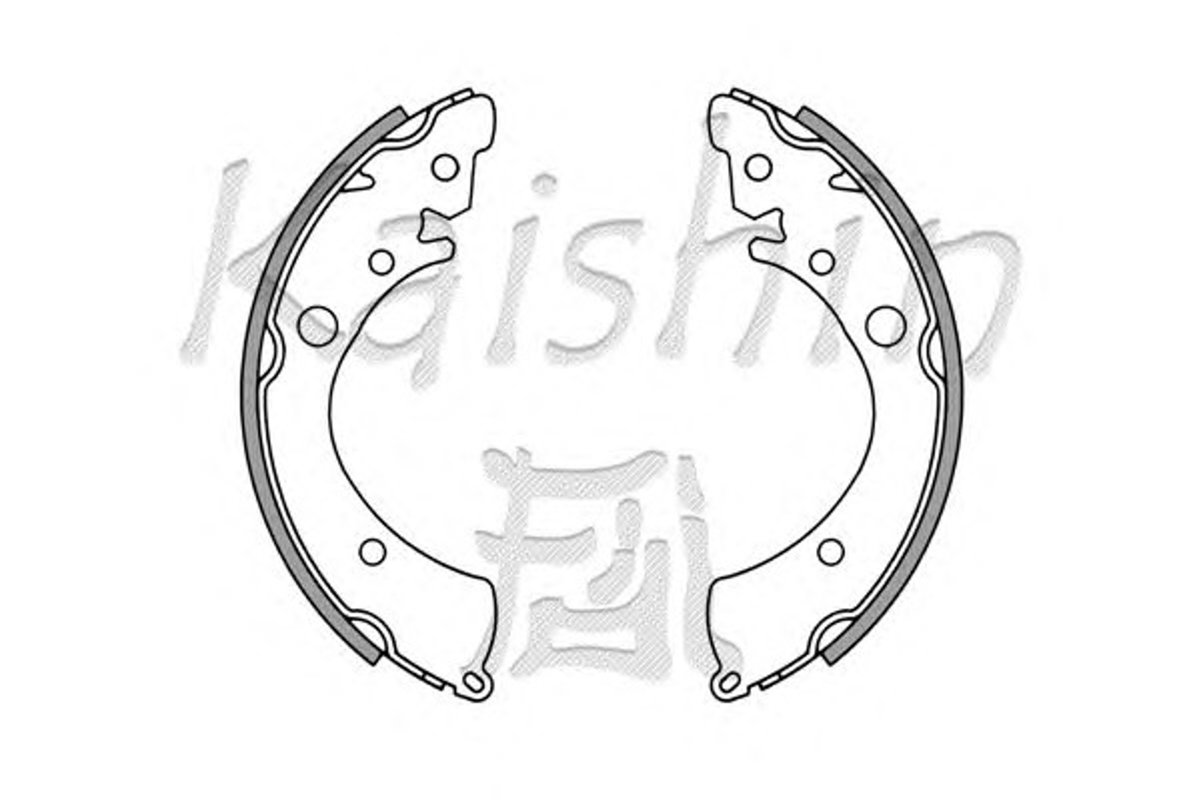 Комплект тормозных колодок KAISHIN K5516