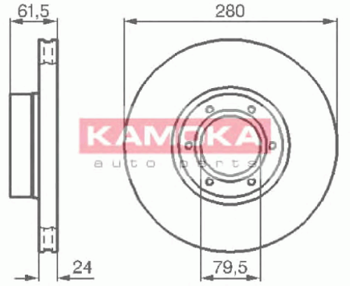 Тормозные диски KAMOKA 1032134