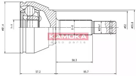 Шрус KAMOKA 6804