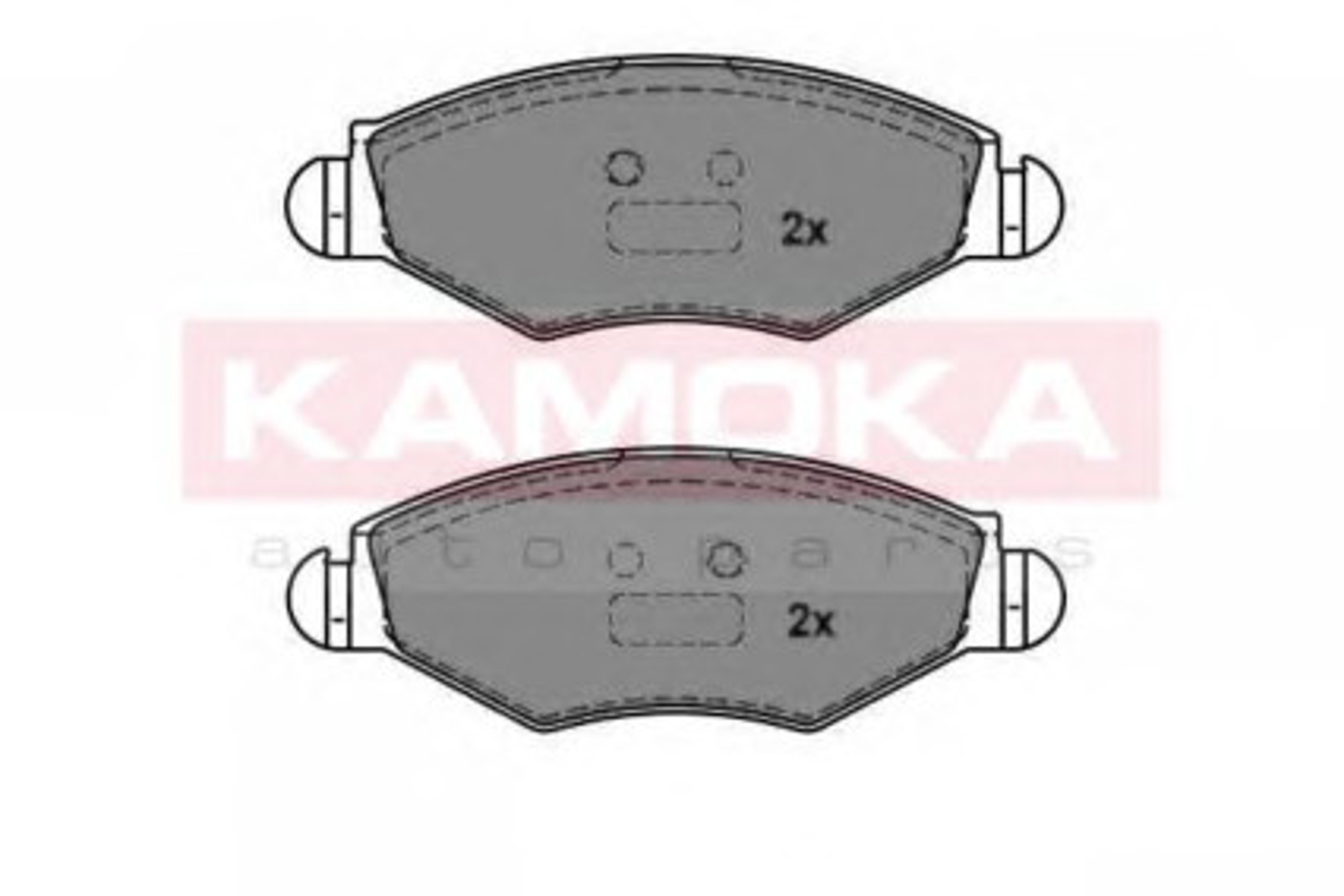 Комплект тормозных колодок дисковый тормоз KAMOKA JQ1012756