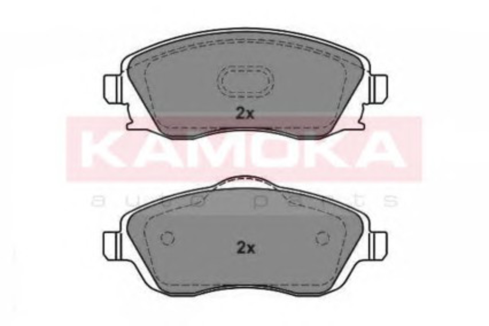 Комплект тормозных колодок дисковый тормоз KAMOKA JQ1012848