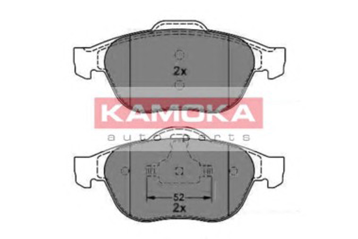 Колодки тормозные дисковые KAMOKA JQ1012882