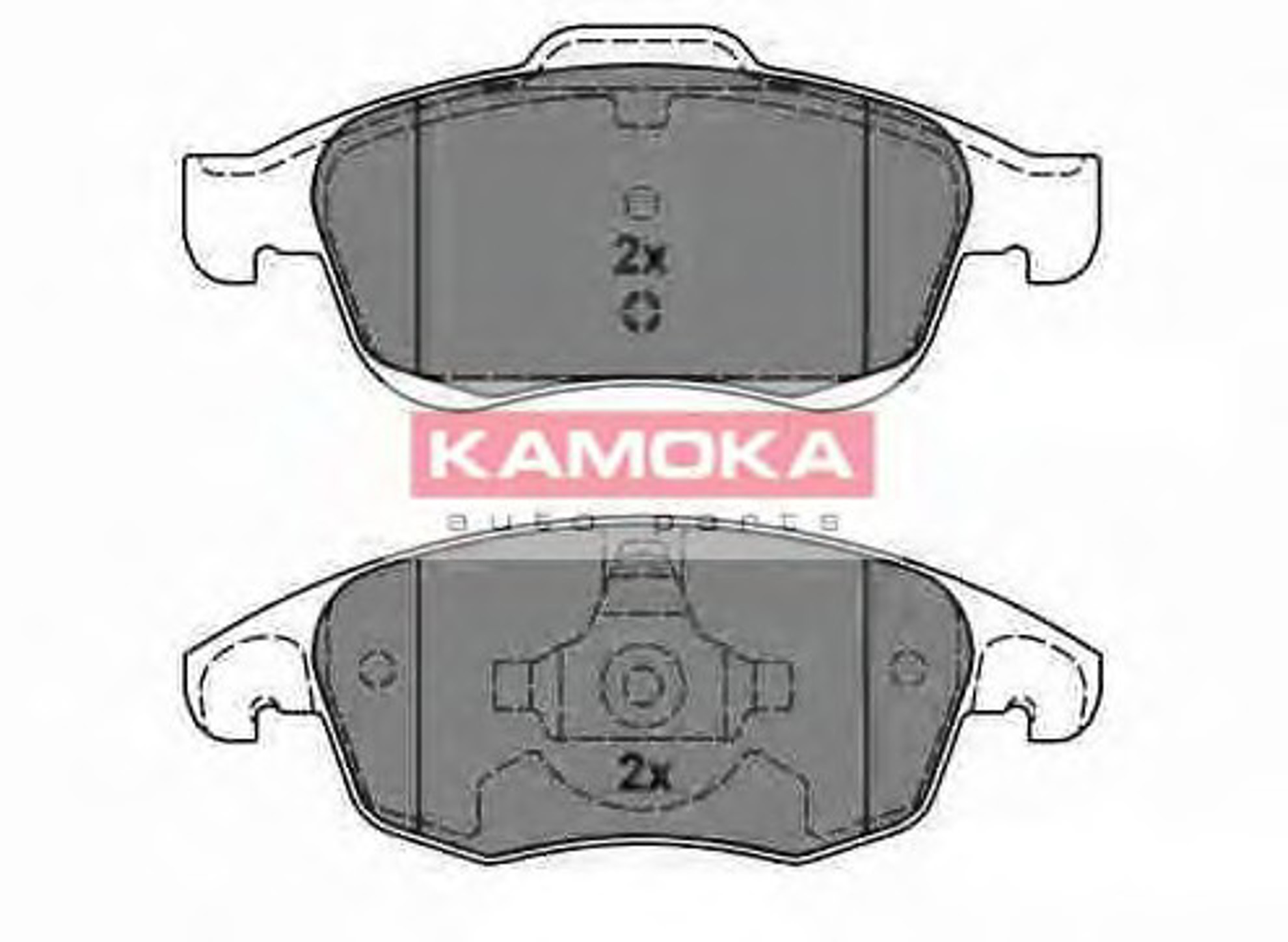 Колодки тормозные дисковые передние комплект KAMOKA JQ1013942