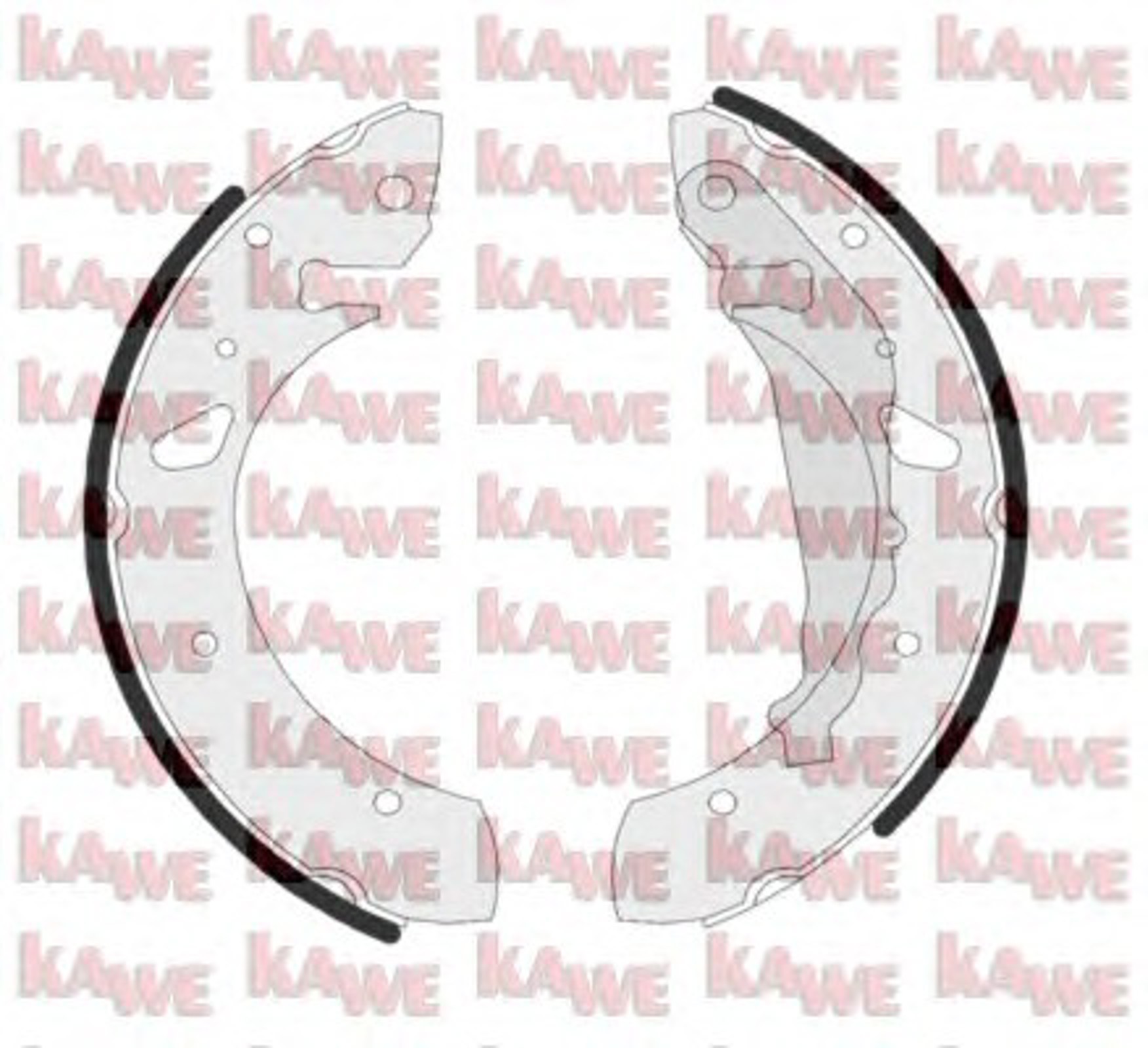 Комплект тормозных колодок KAWE 07850
