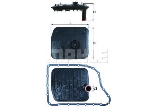 Фильтр акпп MAHLE/KNECHT HX153D
