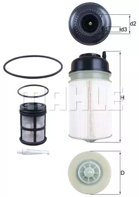 Фильтр топливный MAHLE/KNECHT KX406KIT