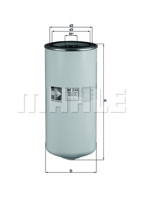 Масляный фильтр MAHLE/KNECHT OC234