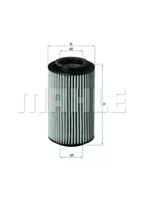 Масляный фильтр MAHLE/KNECHT OX153/7D2