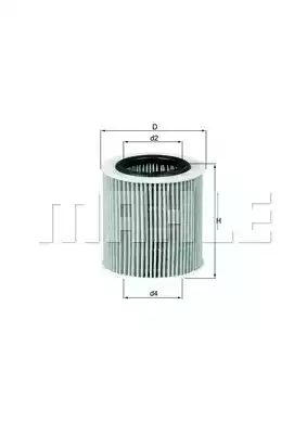 Масляный фильтр MAHLE/KNECHT OX387D