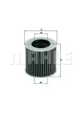 Масляный фильтр MAHLE/KNECHT OX414D2
