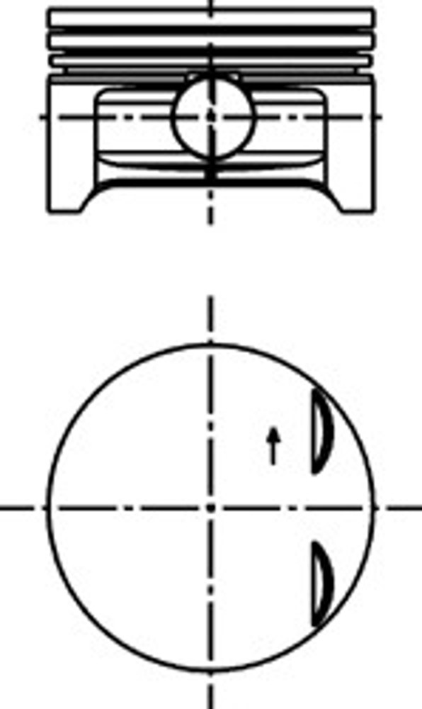Поршень двс KOLBENSCHMIDT 40383600