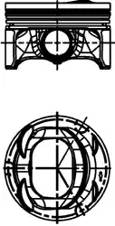 Поршень двс KOLBENSCHMIDT 40477620