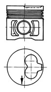 Поршень d79.5 x 1.75 x 2 x 3 std KOLBENSCHMIDT 91 386 600