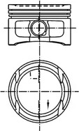 Поршень двс KOLBENSCHMIDT 99562600