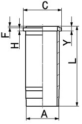 Гильза цилиндра KOLBENSCHMIDT 89439110