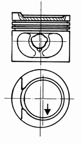 Поршень KOLBENSCHMIDT 93 872 620