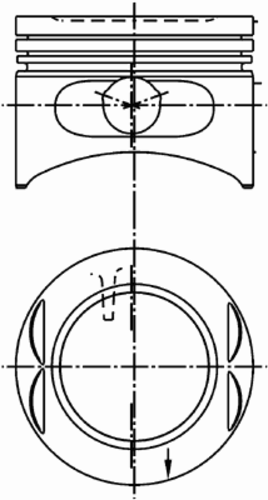 Поршень KOLBENSCHMIDT 99 380 601