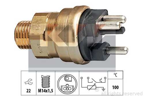 Датчик температуры охлаждающей жидкости made in italy - equivalent KW 530529