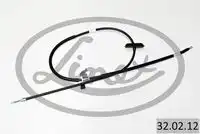 Трос стояночного тормоза лев opel astra j 2010- 1815/1685мм