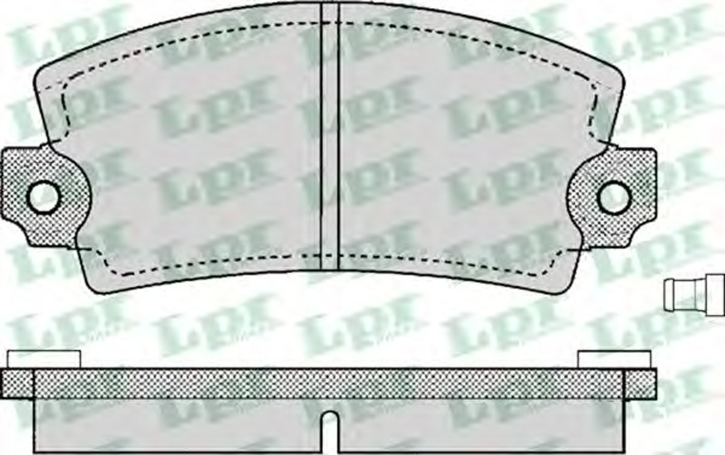 Колодки тормозные дисковые LPR 05P129