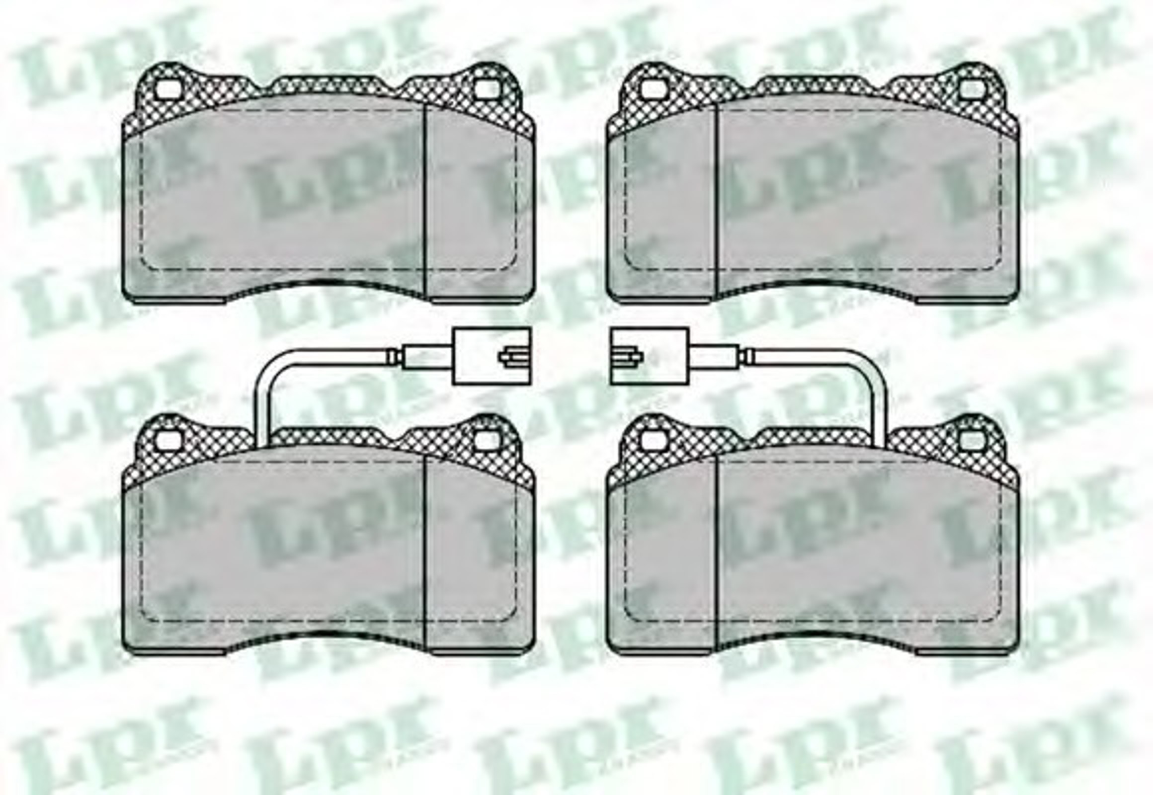 Колодки тормозные дисковые LPR 05P1393