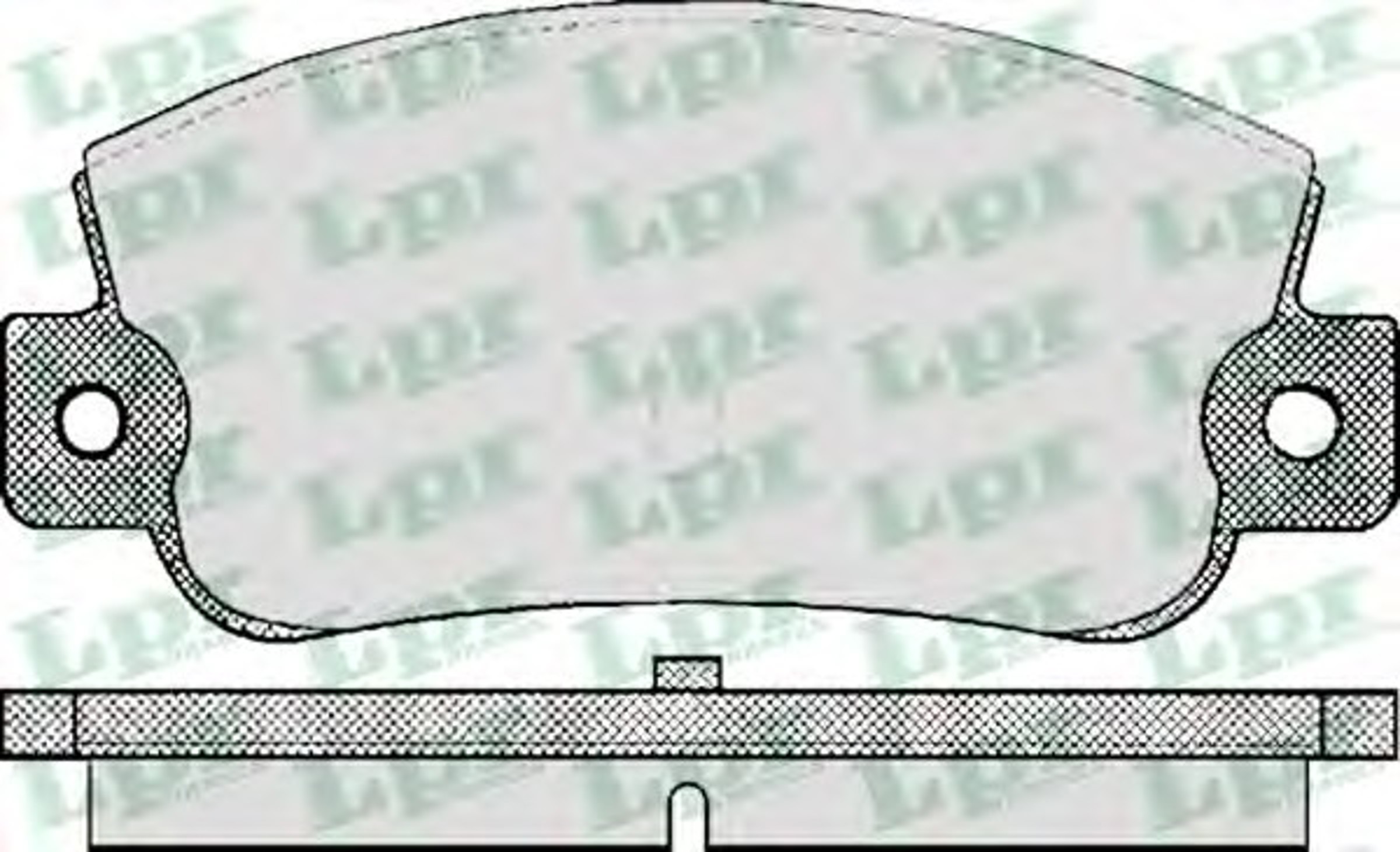 Колодки тормозные дисковые LPR 05P410