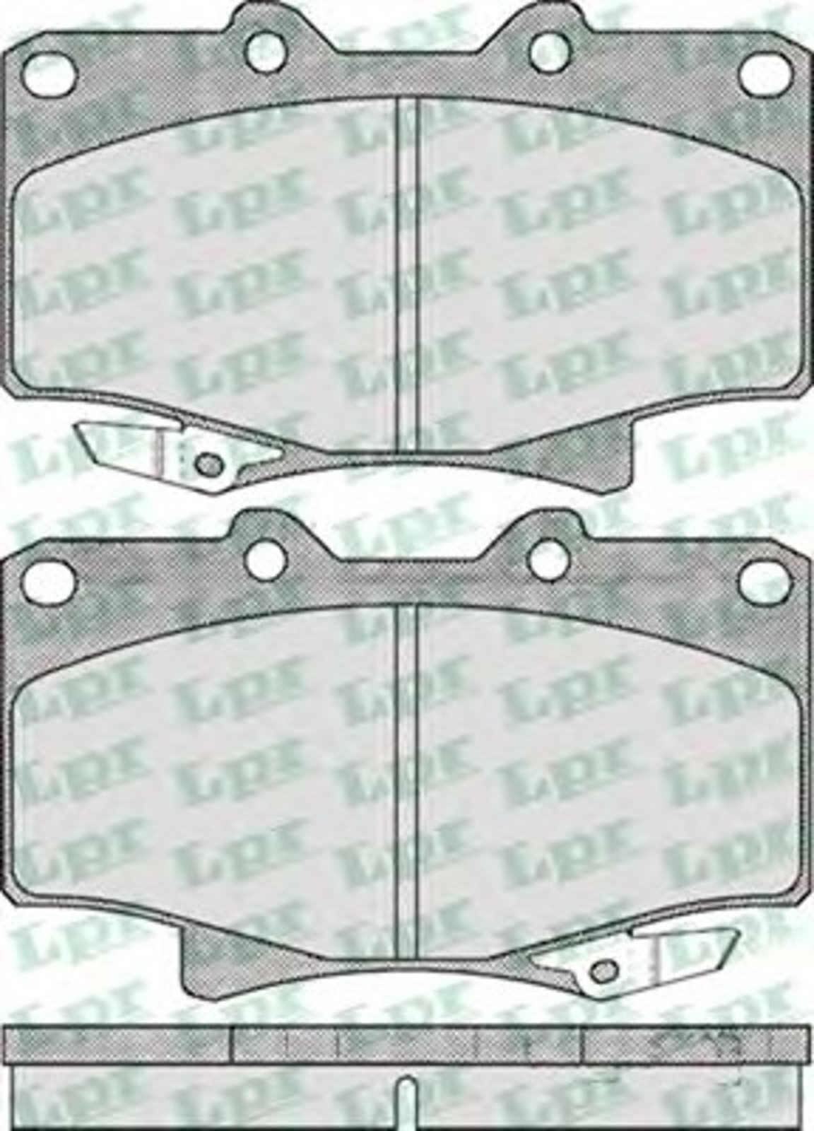 Колодки тормозные дисковые LPR 05P537