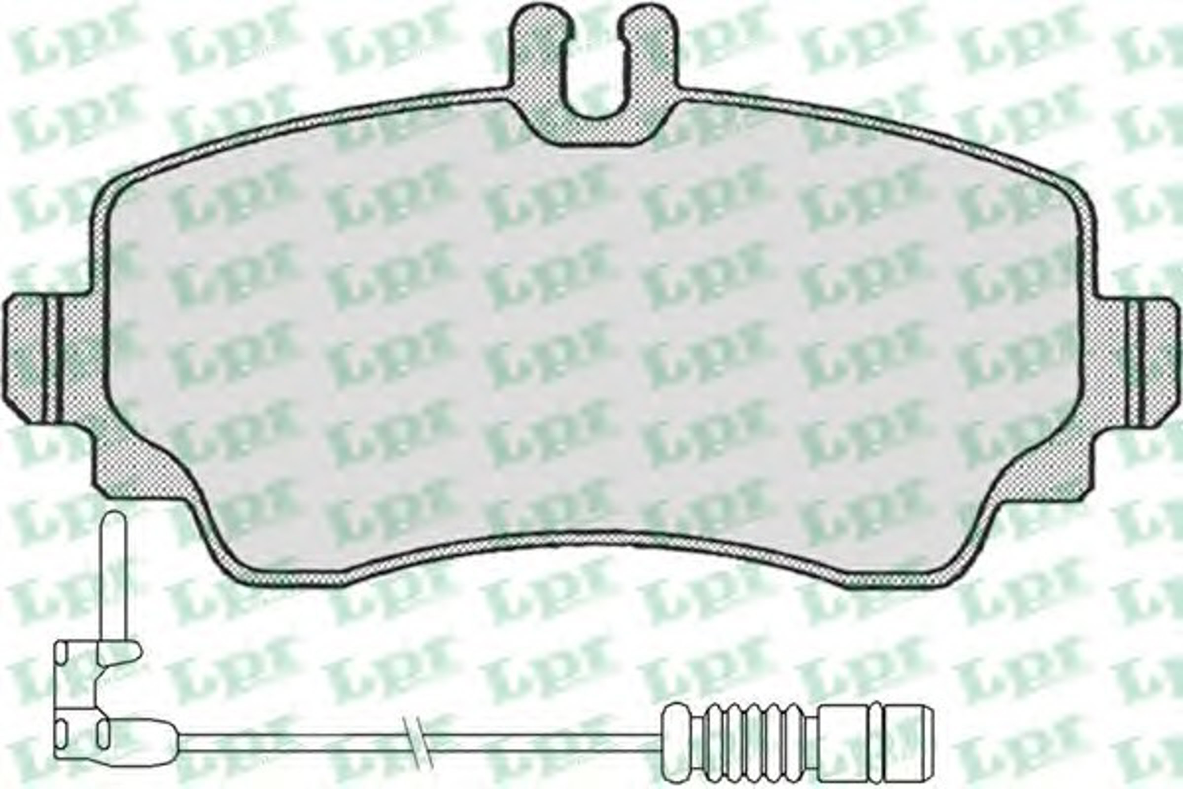 Колодки тормозные дисковые LPR 05P670A