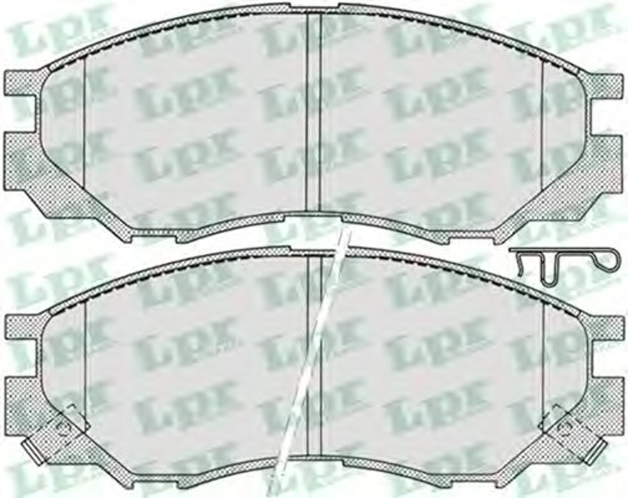 Колодки тормозные дисковые LPR 05P686