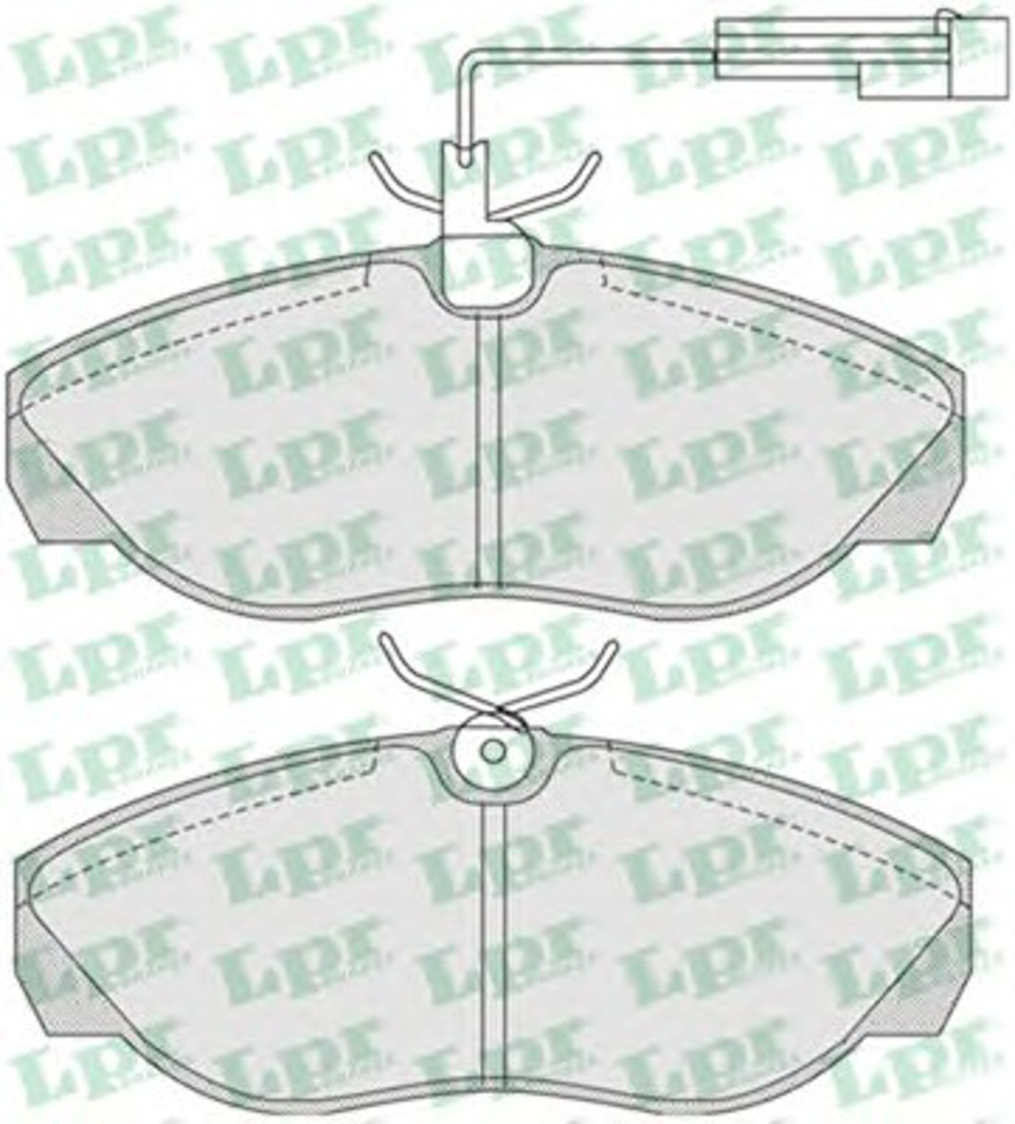 Колодки тормозные дисковые LPR 05P774