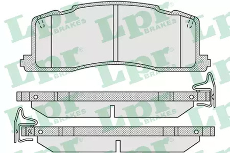 Колодки тормозные дисковые LPR 05P1013