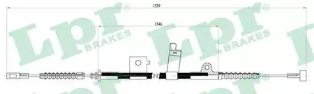Трос ручника LPR C0495B