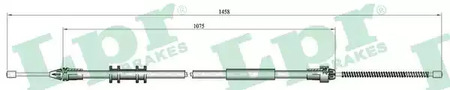 Тросик cтояночный тормоз