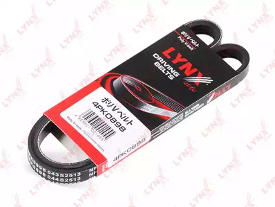 Поликлиновой ремень (ручейковый) LYNXAUTO 4PK0898