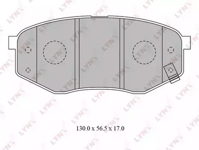 Колодки тормозные LYNXAUTO BD-3624