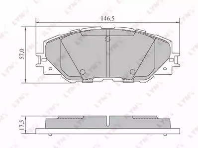 Комплект дисков. тормоз. колодок LYNXAUTO BD-7572