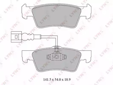 Комплект тормозных колодок дискового тормоз LYNXAUTO BD-8034