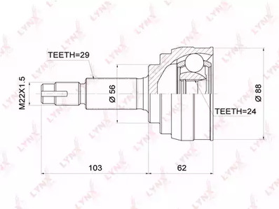 Шрус LYNXAUTO CO-3704