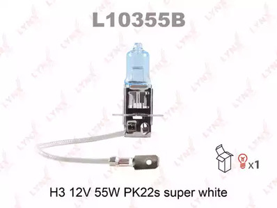 Лампа галогеновая h3 LYNXAUTO L10355B