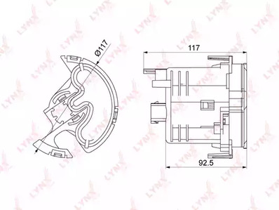 Топливный фильтр LYNXAUTO LF-1071M