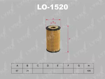 Масляный фильтр LYNXAUTO LO-1520