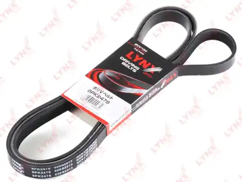 Поликлиновой ремень (ручейковый) LYNXAUTO 6PK2478