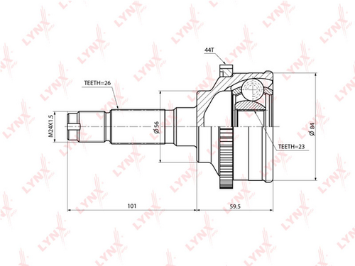 Комплект шруса LYNXAUTO CO-3701A