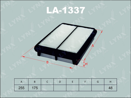 Воздушный фильтр LYNXAUTO LA-1337